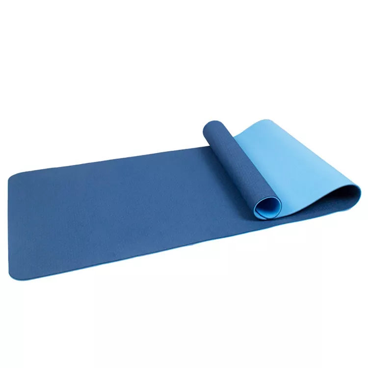 8mm two sided TPE Yoga Mat with Carrier Handle - Active Agility Sports Equipment